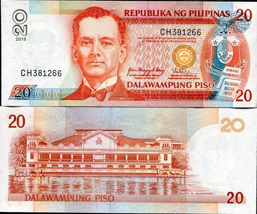 *20 Piso Filipíny 1998-2012, P182 UNC - Kliknutím na obrázok zatvorte -